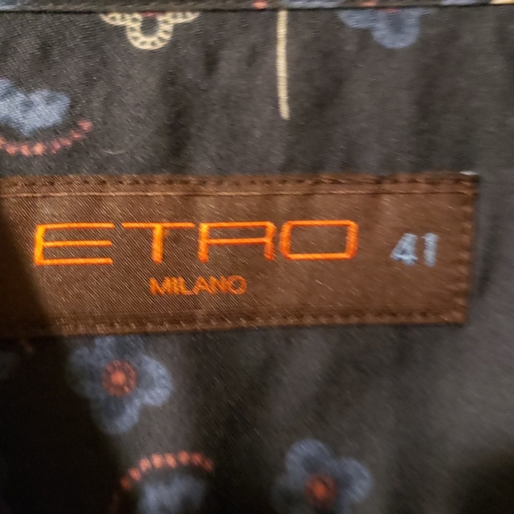 Mens Etro Milano button up paisley shirt. - Picture 3 of 4